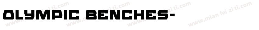 Olympic Benches字体转换